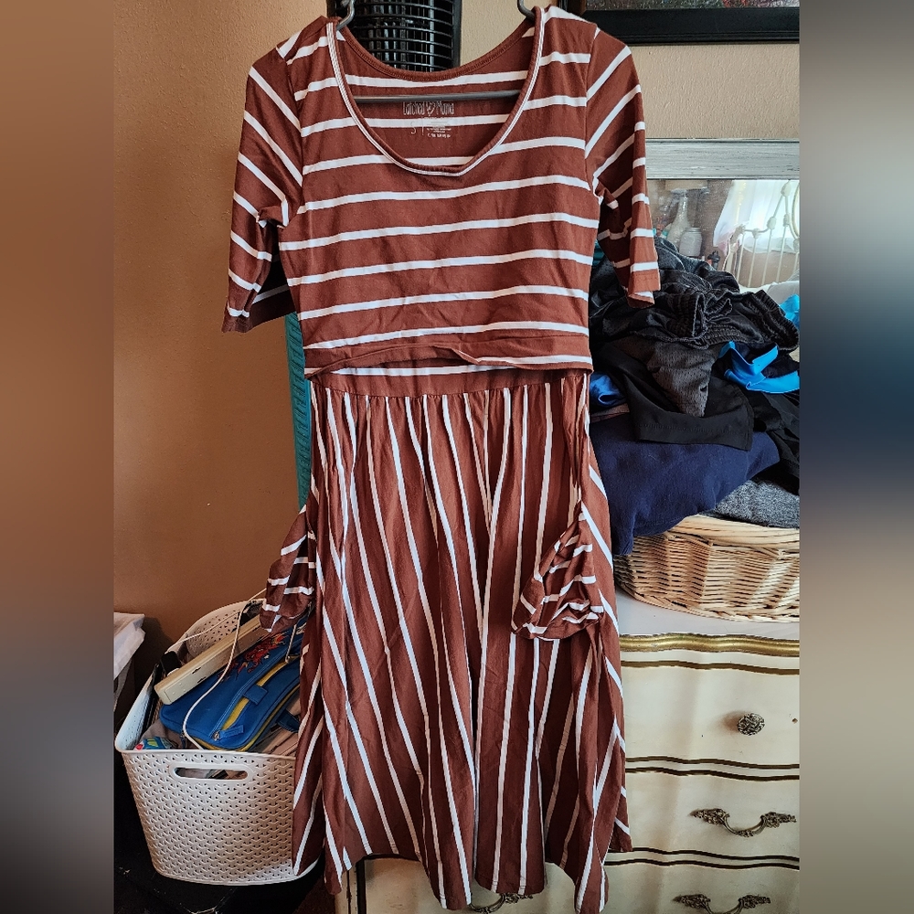 Latched Mama Nursing Cotton Dress